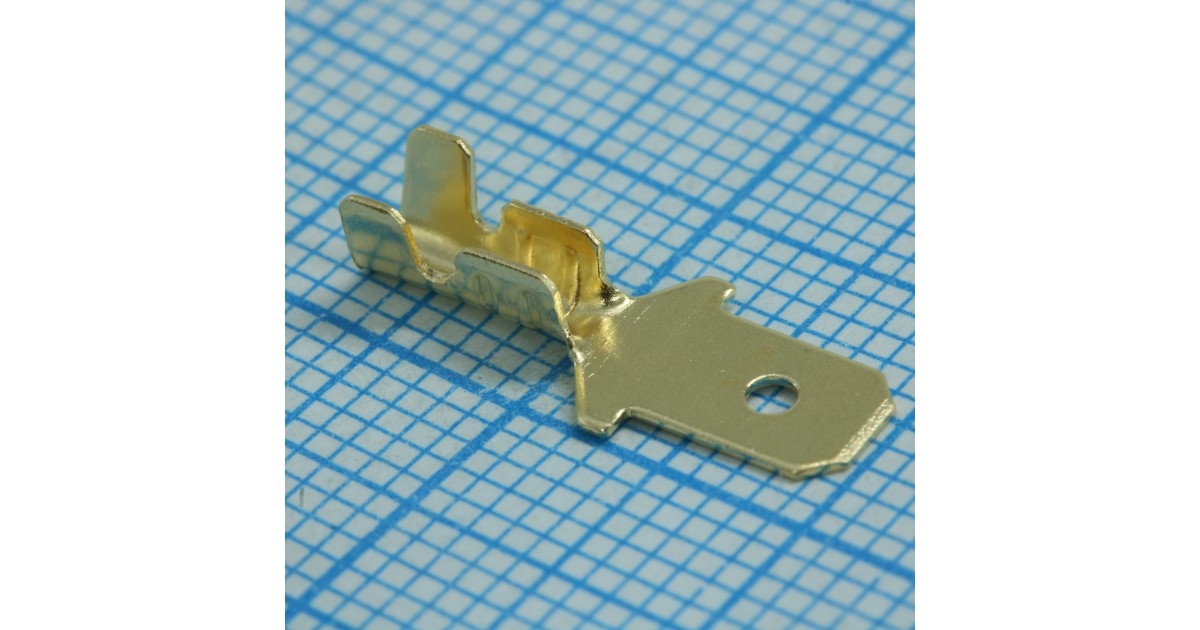 Купить Разъем плоский неизолированный (папа) РП-П 1.5-(4.8) КВТ оптом в Москве