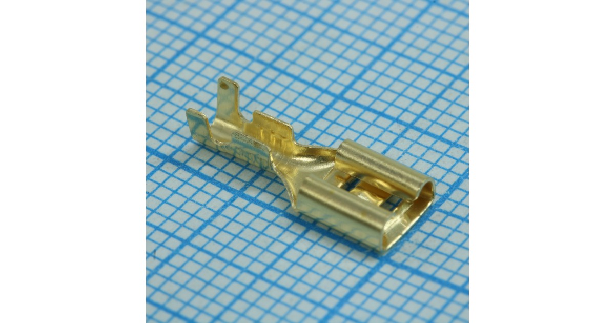 Купить Разъем плоский неизолированный (мама) РП-М 1.0-(4.8) КВТ оптом в Москве