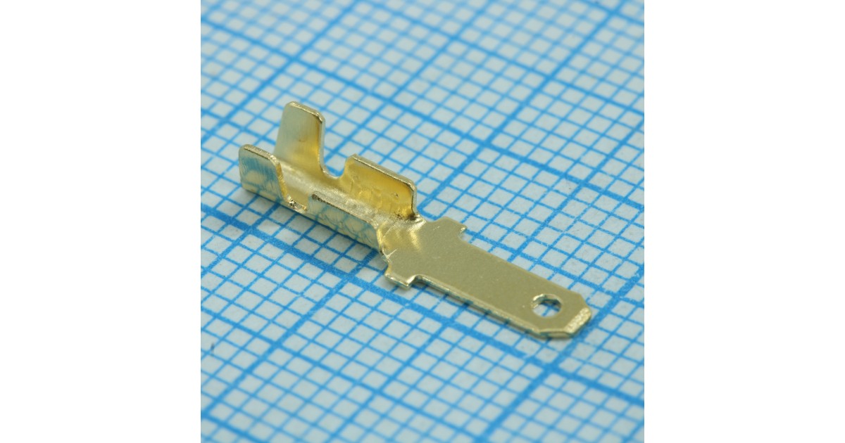 Купить Разъем плоский неизолированный (папа) РП-П 1.0-(2.8) КВТ оптом в Москве