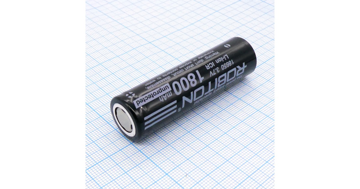 Купить Аккумулятор 18650 Li18650-1800NP-PK1 Robiton оптом в Москве