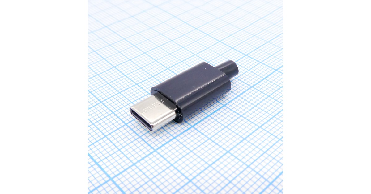 Купить USB3.1 Type-C штекер пл. кожух . оптом в Москве