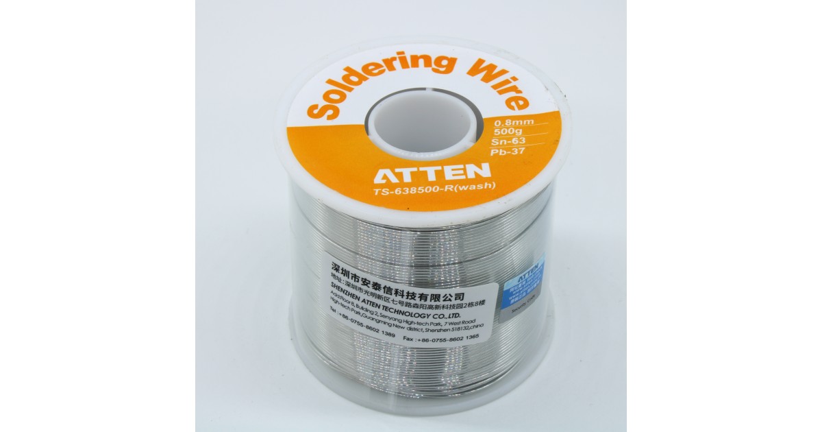 Купить TS-638500-R-N Wash Sn63Pb37 0.8мм 500г 3.5% ATTEN оптом в Москве