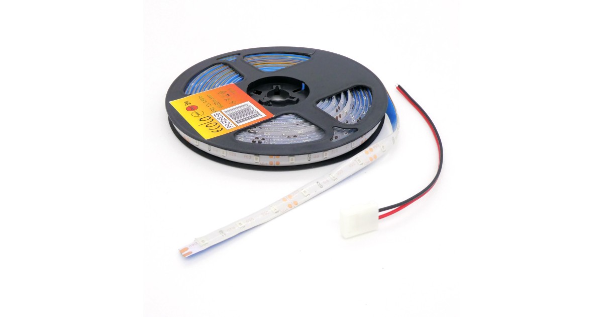 Купить LED-лента 3528 R/ 60 чипов/5м/12V/IP65 Ecola оптом в Москве