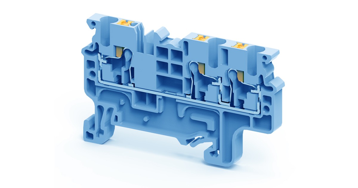 Купить Проходная клемма CP2.5/3BU ConnectWell оптом в Москве