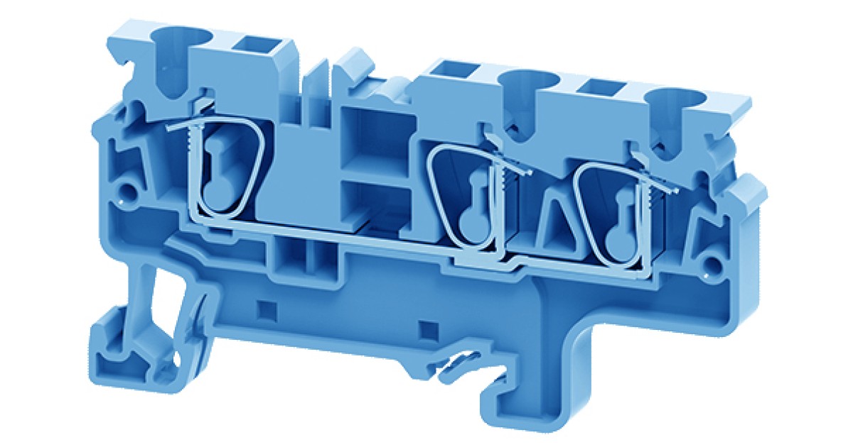 Купить Проходная клемма CX4/3BU ConnectWell оптом в Москве