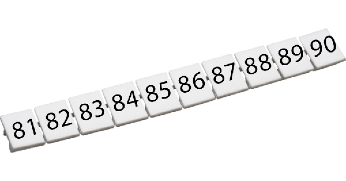 Купить Маркировка для клемм CA509/K5/H/81-90 ConnectWell оптом в Москве