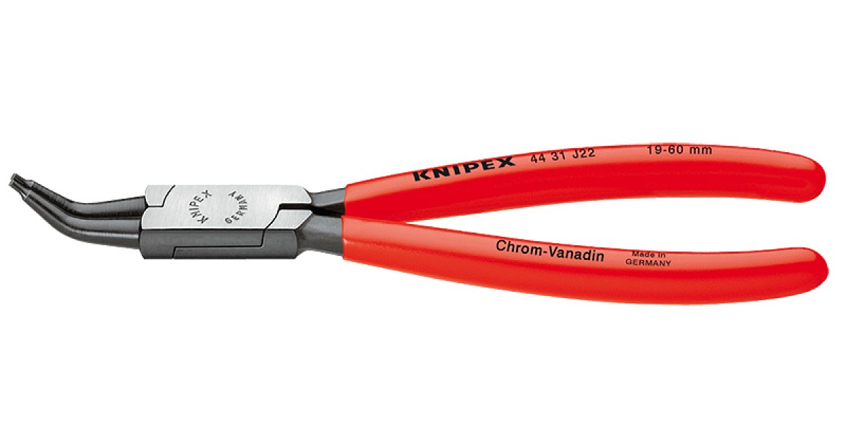 Купить Щипцы для внутренних стопорных колец, губки 45°, O 85-140 мм, длина 310 мм, фосфатированные KN-4431J42 Knipex оптом в Москве