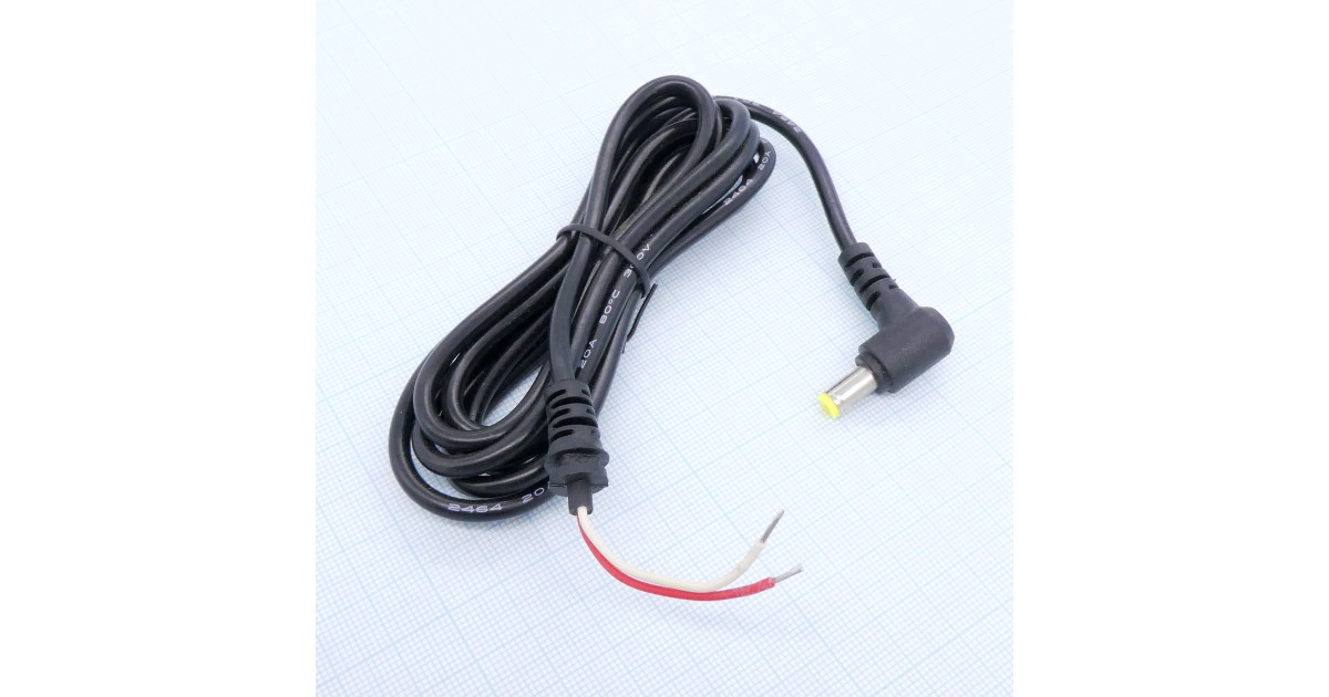 Купить штекер 5.5*1.7  угловой с шнуром 1.8М Неизвестно оптом в Москве