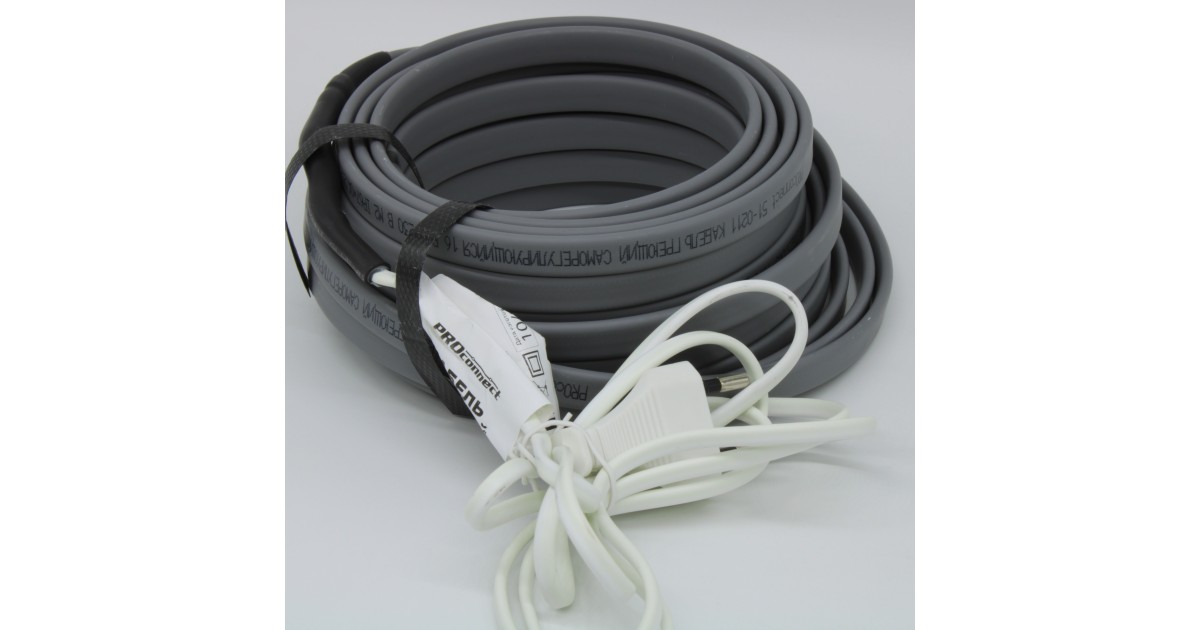 Купить Кабель греющий саморегулирующийся 16Вт/м, на трубу, 10м/160Вт PROconnect оптом в Москве