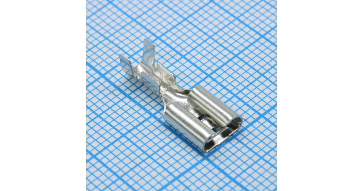 Купить Разъем плоский неизолированный (мама) РП-М(Л) 2.5-(6.3) КВТ оптом в Москве