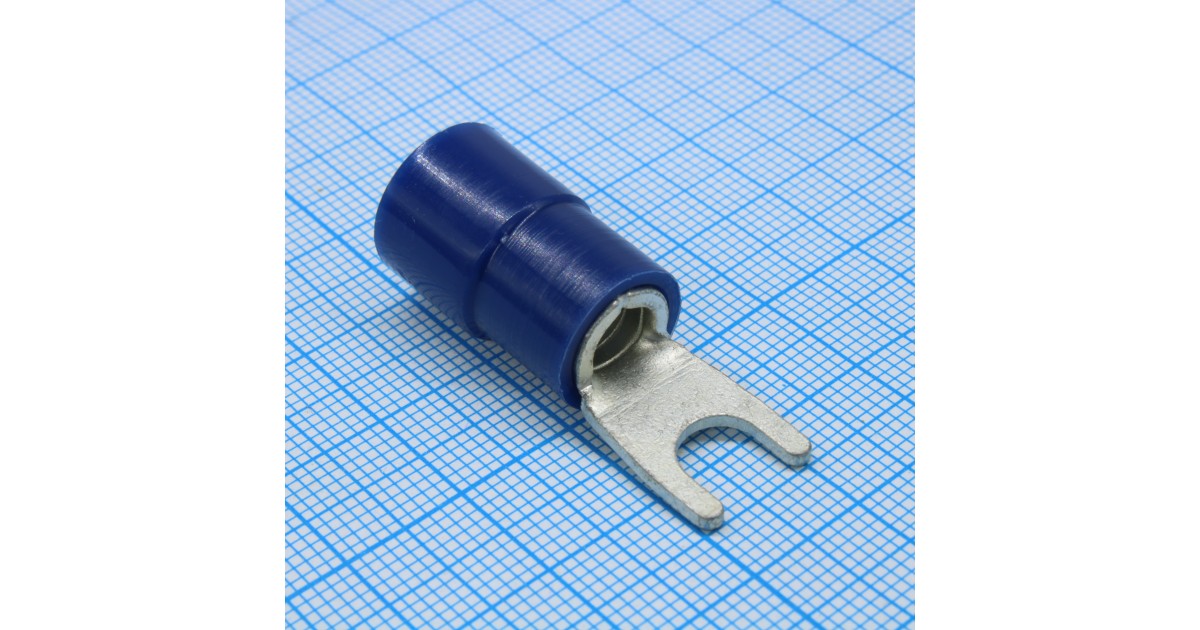 Купить Наконечник кабельный вилочный изолированный НВИн 16-6 серия ПРОФИ КВТ оптом в Москве