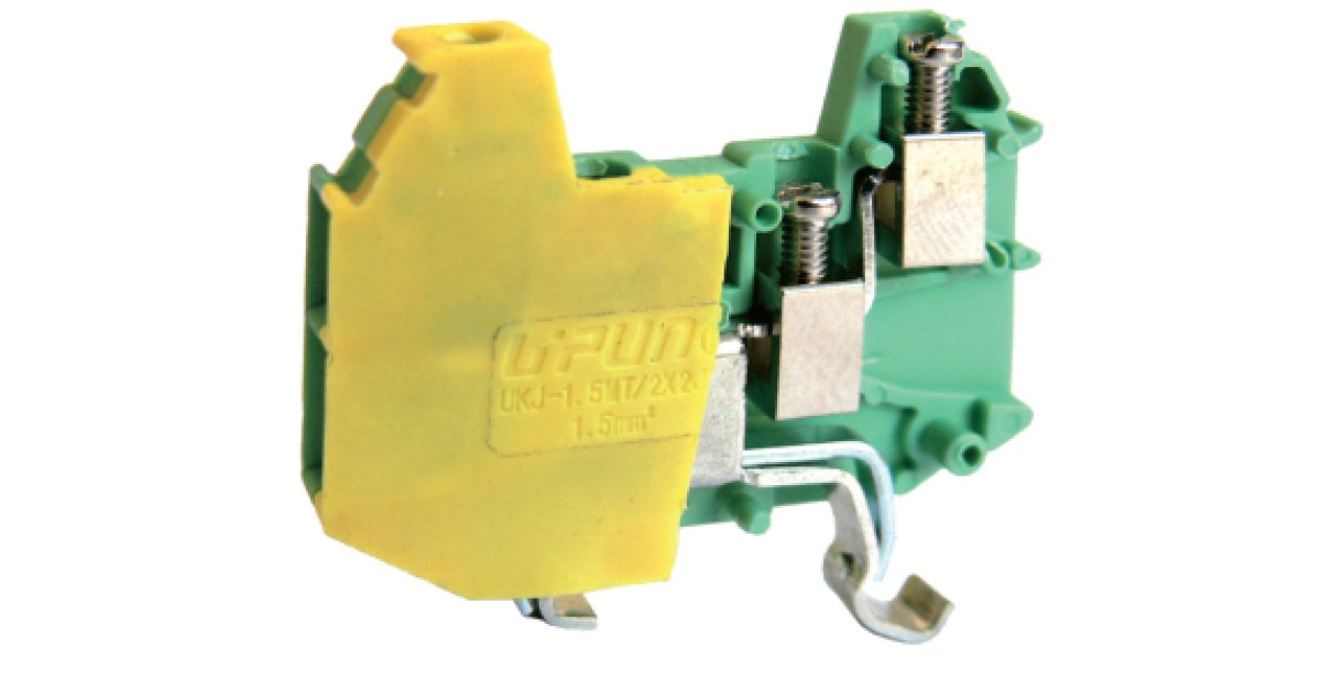 Купить Заземляющая клемма (MINI) UKJ-1.5MT/2X2JD Upun оптом в Москве