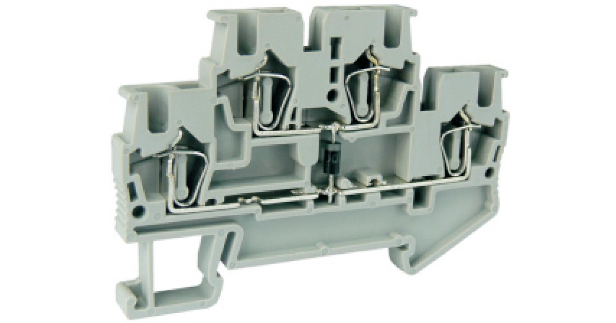 Купить Этажная клемма UJ5-2.5/2-2D Upun оптом в Москве