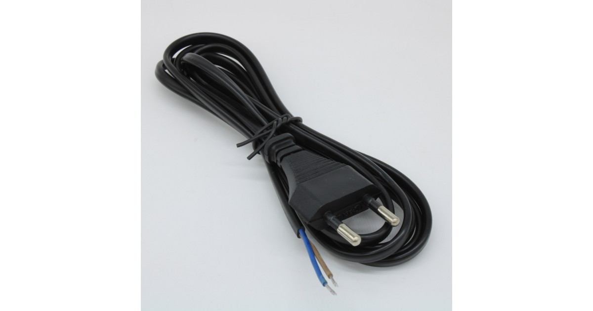 Купить Шнур сетевой 1.8м ШВВП 2х0.75 черн. 11-1142 Rexant оптом в Москве