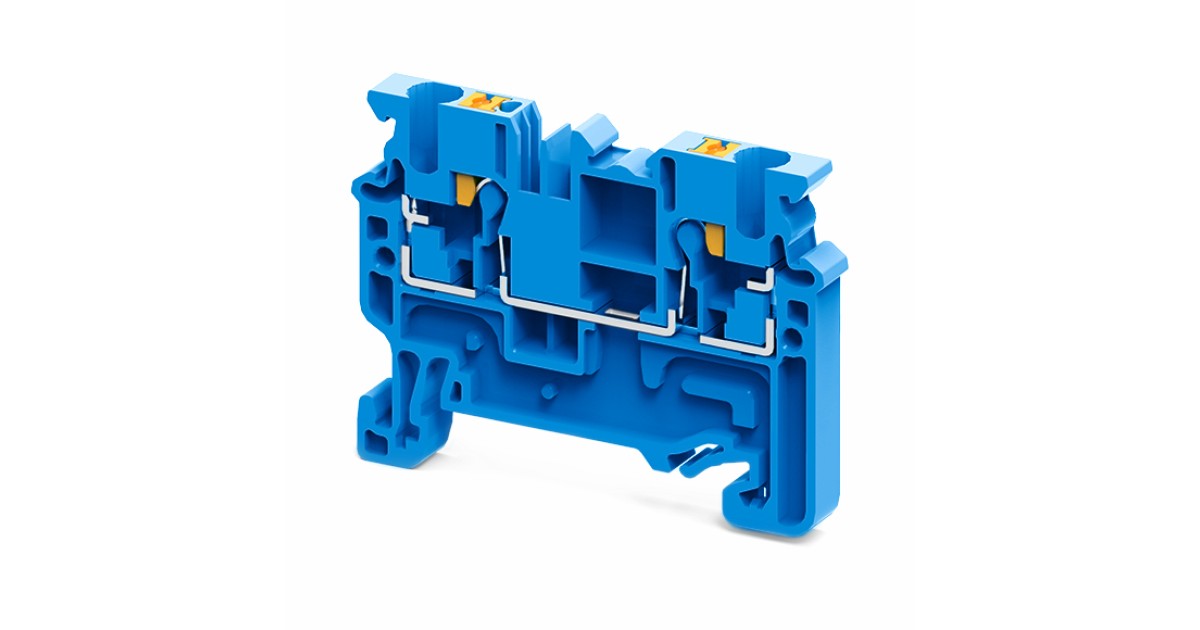 Купить Клемма проходная push-in OptiClip CP-2,5-I-BU-24A-(0,2-2,5)-синий КЭАЗ оптом в Москве