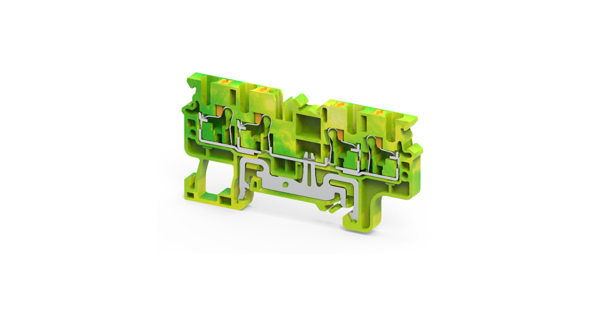 Купить Клемма заземляющая push-in OptiClip CPG-2,5-QUATTRO-PE-I-(0,2-2,5)-PEN КЭАЗ оптом в Москве