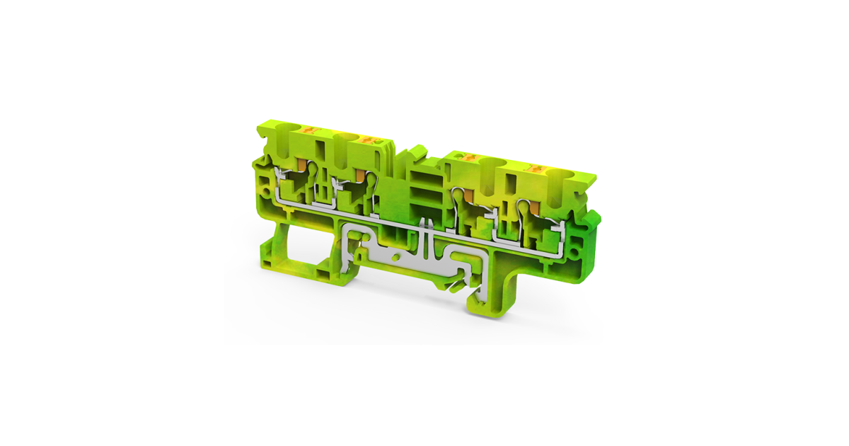 Купить Клемма заземляющая push-in OptiClip CPG-4-QUATTRO-PE-I-(0,2-4)-PEN КЭАЗ оптом в Москве