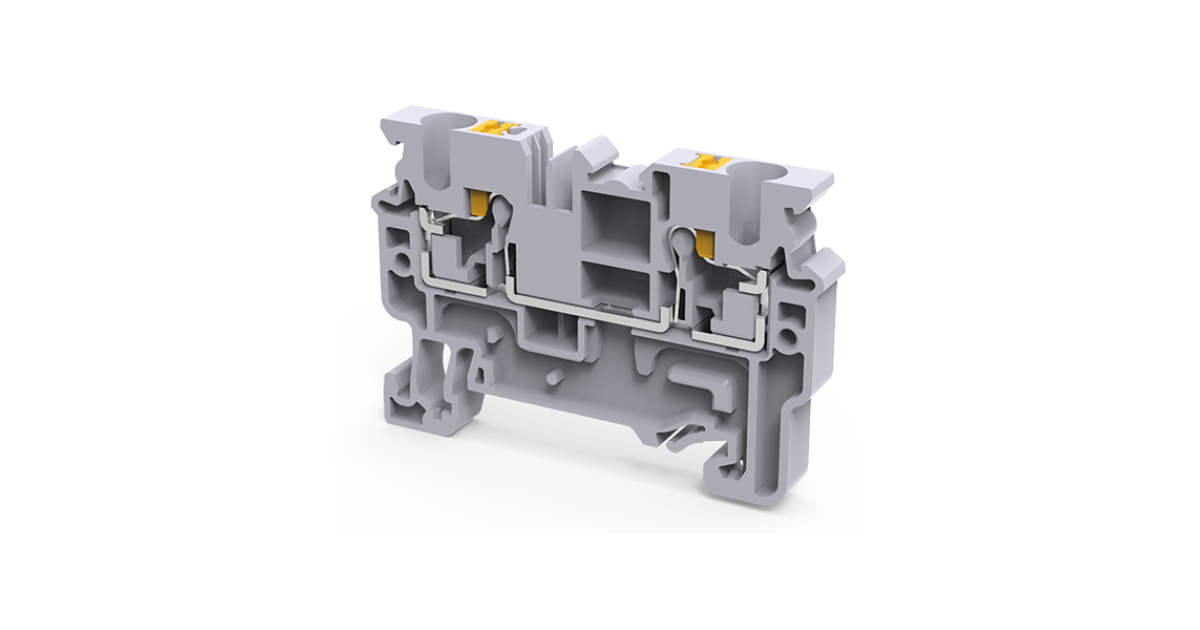 Купить Клемма проходная push-in OptiClip CP-4-I-32A-(0,2-4)-серый КЭАЗ оптом в Москве