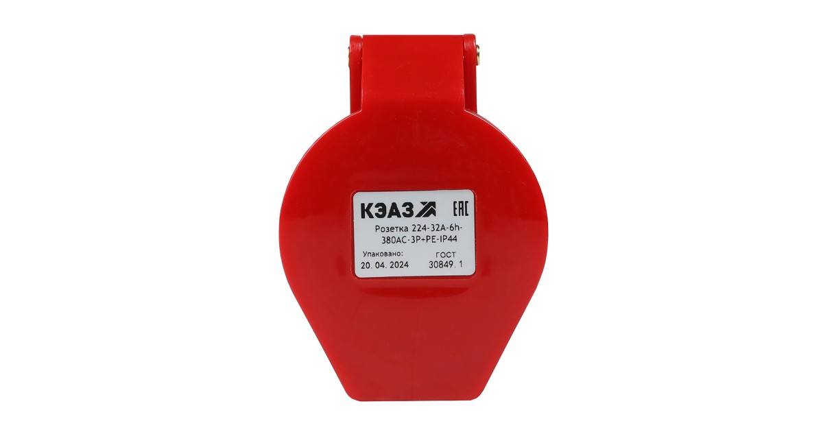 Купить Розетка кабельная 224 32А 380AC 3P+PE 6ч IP44 222752 КЭАЗ оптом в Москве