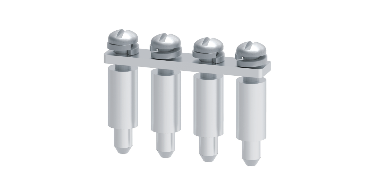 Купить Перемычка винтовая 4 полюса OptiClip СА722 для клемм CTS-4, CMC-2,5, CKT-4 332729 КЭАЗ оптом в Москве