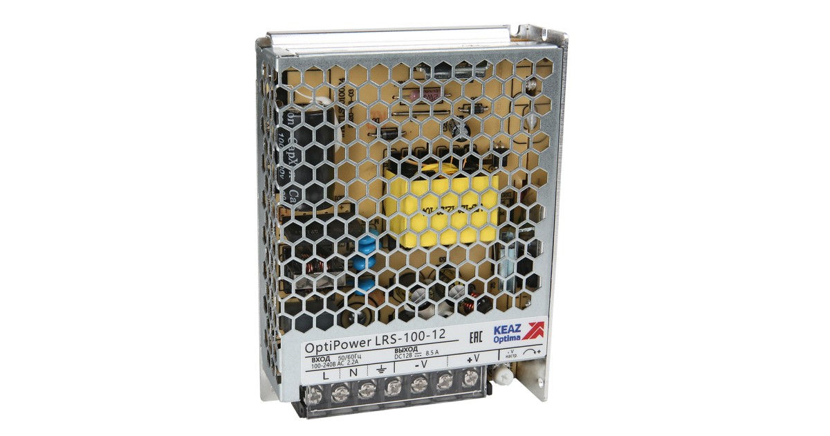 Купить Блок питания панельный OptiPower LRS 100-12 8.5A 328878 КЭАЗ оптом в Москве
