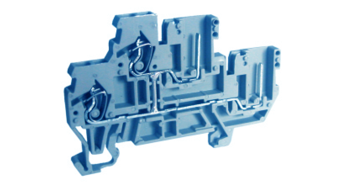 Купить Этажная клемма UJ5-2.5WV/2X2(BU) Upun оптом в Москве