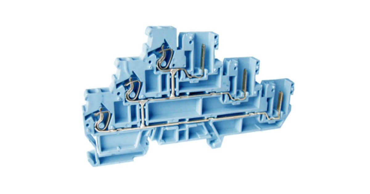 Купить Этажная клемма UJ5-2.5WV/3X3(BU) Upun оптом в Москве