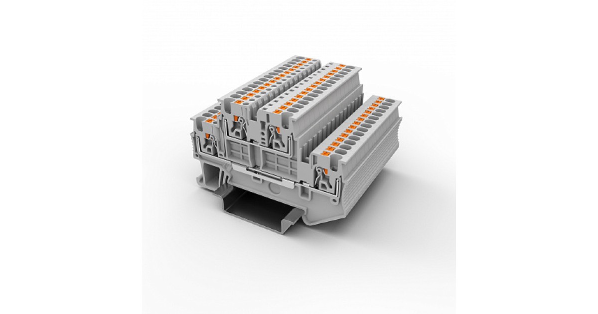 Купить Этажная клемма UPT-1.5/2-GY UTL оптом в Москве