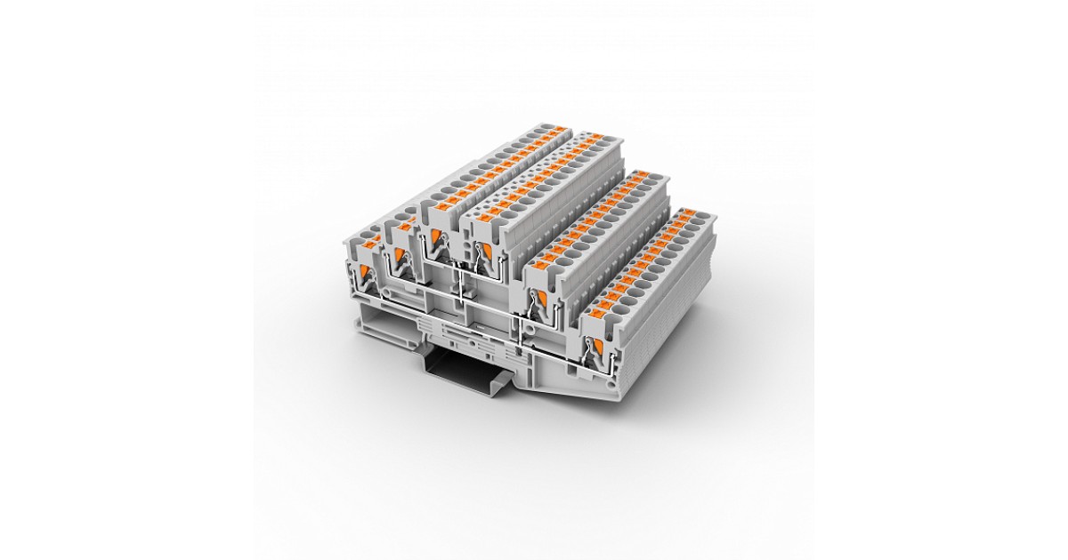 Купить Этажная клемма UPT-2.5/3L-GY UTL оптом в Москве