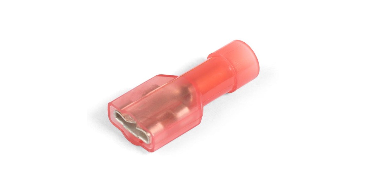 Купить Разъем плоский полностью изолированный -мама РПИ-М(н) 1.5-(6.3) (20шт) КВТ оптом в Москве