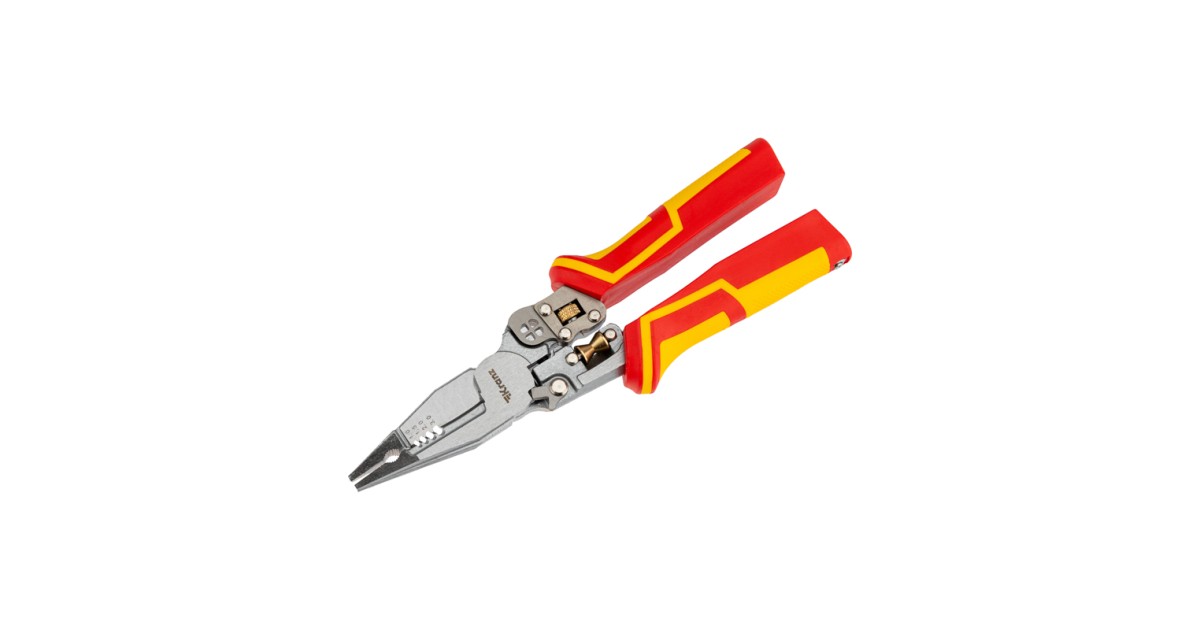 Купить Плоскогубцы многофункциональные диэлектрические с тестером PRO 210мм, KR-12-4656-3 Kranz оптом в Москве