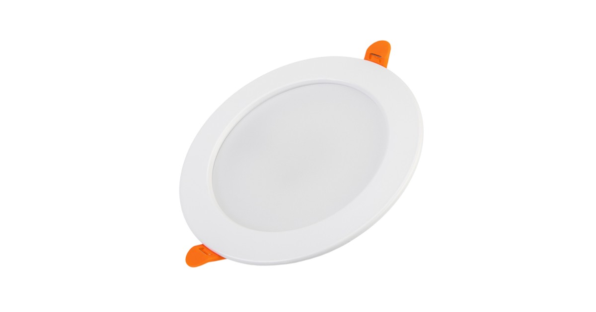 Купить Панель светодиодная встраиваемая круглая 12Вт 230В 6500К 960Лм 145мм белая IP20 606-1009 Lamper оптом в Москве