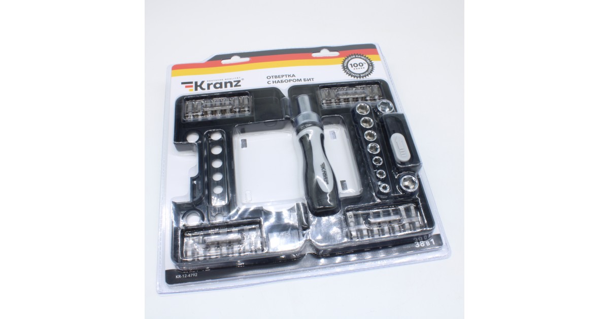 Купить Набор отверток 38 предметов в кейсе KRANZ KR-12-4792 Kranz оптом в Москве