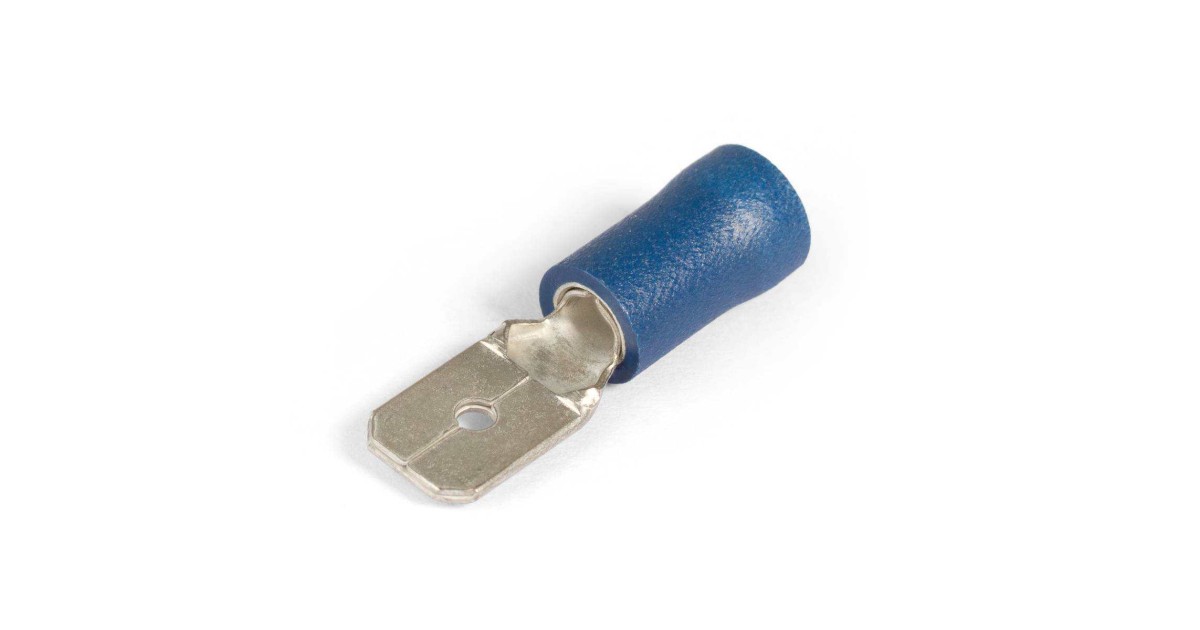 Купить Разъем кабельный плоский изолированный -папа ВРПИ-П 2.5-(6.3) серия ПРОФИ КВТ оптом в Москве