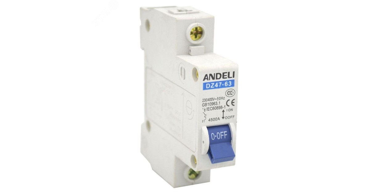 Купить АВТ. ВЫКЛ. DZ47-63/1P 20A 4.5KA Х-КА C ( Andeli оптом в Москве