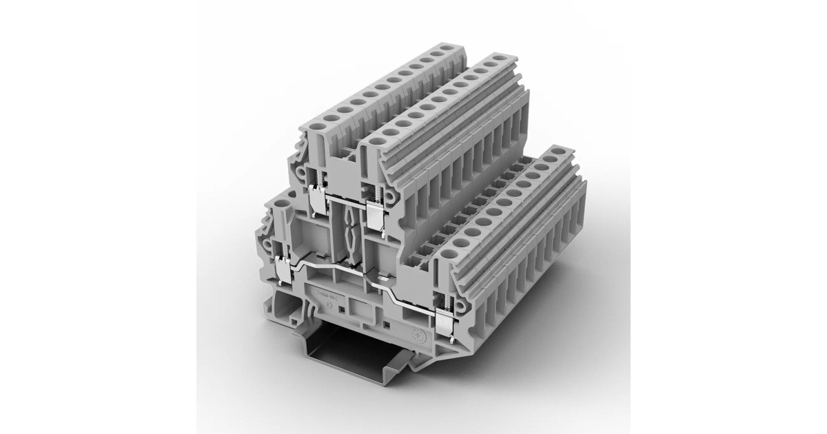 Купить Этажная клемма UUK-2.5/2-GY UTL оптом в Москве