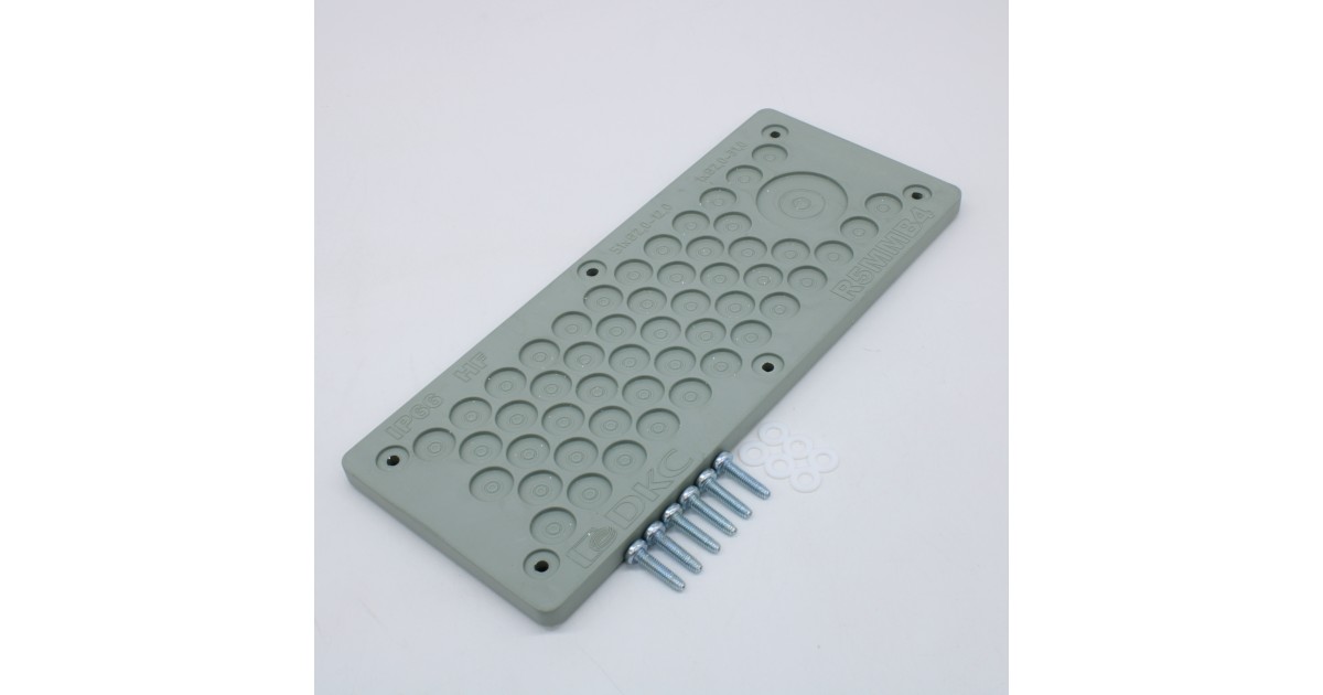 Купить Мембранный кабельный ввод, EPDM, IP66, t эксп. -70..+90, ШхВ 216х89 мм, 51xo2,0-12,0 мм, 1xo2,0-31,0 мм R5MMB4 DKC оптом в Москве